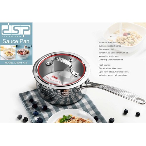 Γαλατιέρα ανοξείδωτη με καπάκι - 1.5L - CS001-A16 - DSP - 562496 Γαλατιέρα ανοξείδωτη με καπάκι - 1.5L - CS001-A16 - DSP - 562496