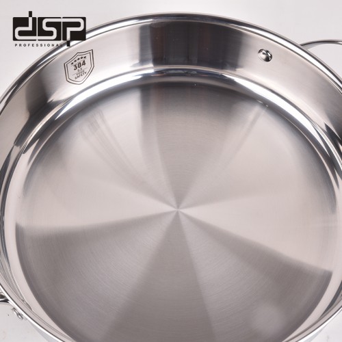 Τηγάνι ανοξείδωτο με καπάκι - 4.3L - CS001-C28 - DSP - 562564 Τηγάνι ανοξείδωτο με καπάκι - 4.3L - CS001-C28 - DSP - 562564