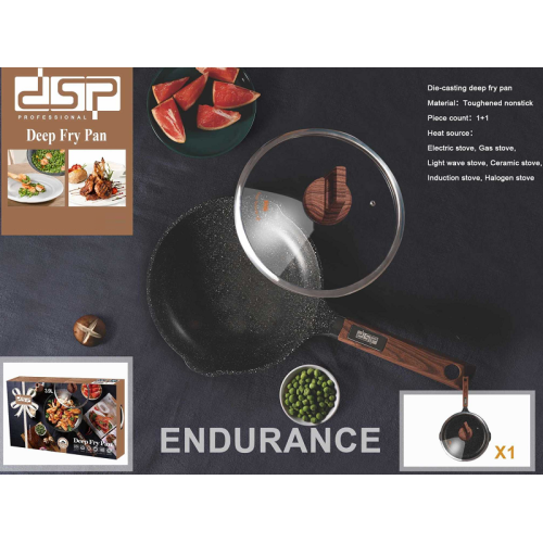 Αντικολλητικό τηγάνι με καπάκι - 2.7L - CA005-CD24-Black - DSP - 565718 Αντικολλητικό τηγάνι με καπάκι - 2.7L - CA005-CD24-Black - DSP - 565718