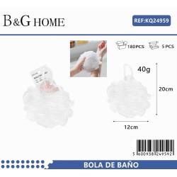 Σφουγγάρι μπάνιου δίχτυ - White - 24959-5PCS