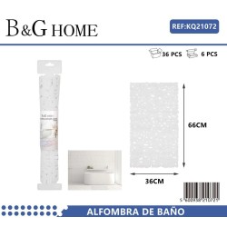 Αντιολισθητικό πατάκι μπάνιου - M0829 - 36x66cm - White - 21072