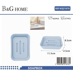 Σαπουνοθήκη μπάνιου πλαστική - Light Blue - 21676 - 5PCS