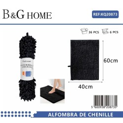 Πατάκι μπάνιου - 6C - Black -  - 40x60cm - Black - 20873