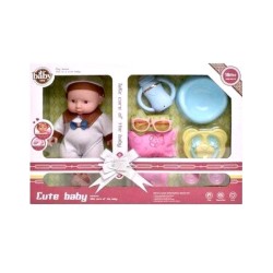 Κούκλα μωρό με αξεσουάρ φροντίδας - 8550-210 - 922180