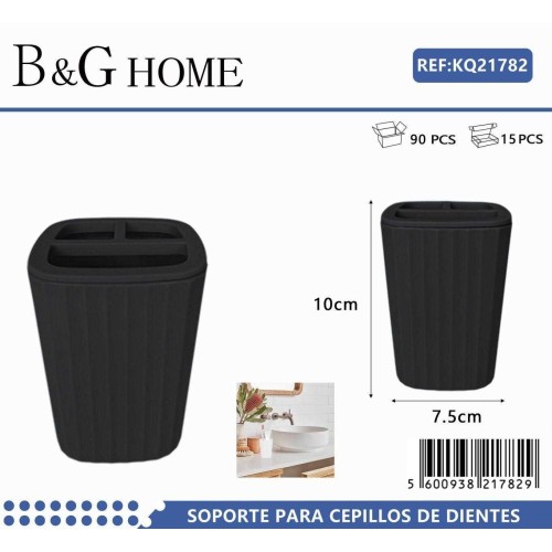 Θήκη οδοντόβουρτσας πλαστική - Black - 21782 Θήκη οδοντόβουρτσας πλαστική - Black - 21782