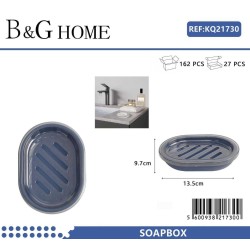 Σαπουνοθήκη μπάνιου πλαστική - Blue - 21730 - 5PCS