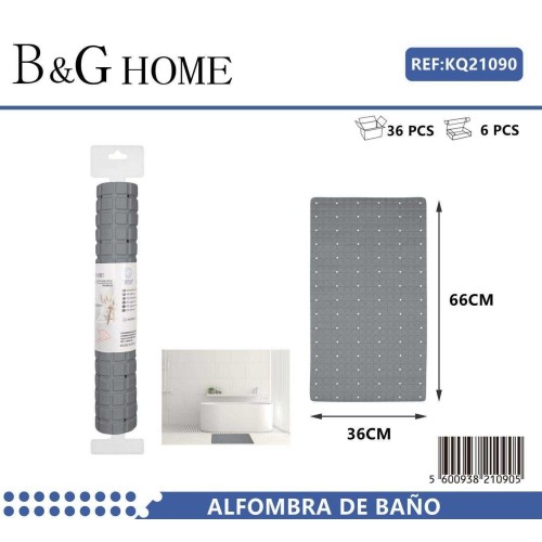 Αντιολισθητικό πατάκι μπάνιου - M0831 - 36x66cm - Grey - 21090 Αντιολισθητικό πατάκι μπάνιου - M0831 - 36x66cm - Grey - 21090