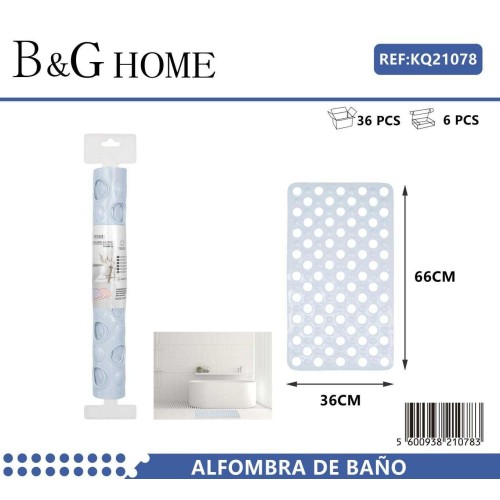 Αντιολισθητικό πατάκι μπάνιου - M0842 - 36x66cm - Light Blue - 21078 Αντιολισθητικό πατάκι μπάνιου - M0842 - 36x66cm - Light Blue - 21078