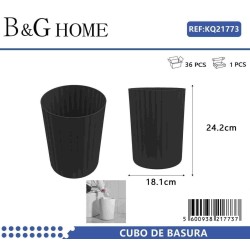 Κάδος απορριμμάτων μπάνιου πλαστικός - Black - 21773