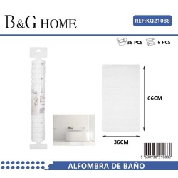 Αντιολισθητικό πατάκι μπάνιου - M0829 - 36x66cm - White - 21088