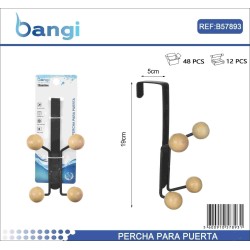 Μεταλλική κρεμάστρα πόρτας 4 θέσεων - 57893