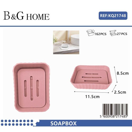 Σαπουνοθήκη μπάνιου πλαστική - Pink - 21748 Σαπουνοθήκη μπάνιου πλαστική - Pink - 21748