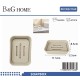 Σαπουνοθήκη μπάνιου πλαστική - Beige - 21568 Σαπουνοθήκη μπάνιου πλαστική - Beige - 21568
