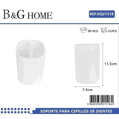 Θήκη οδοντόβουρτσας πλαστική - White - 21518 Θήκη οδοντόβουρτσας πλαστική - White - 21518