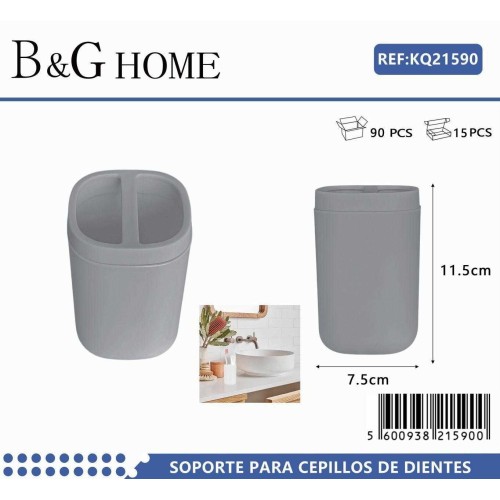 Θήκη οδοντόβουρτσας πλαστική - Grey - 21590 Θήκη οδοντόβουρτσας πλαστική - Grey - 21590