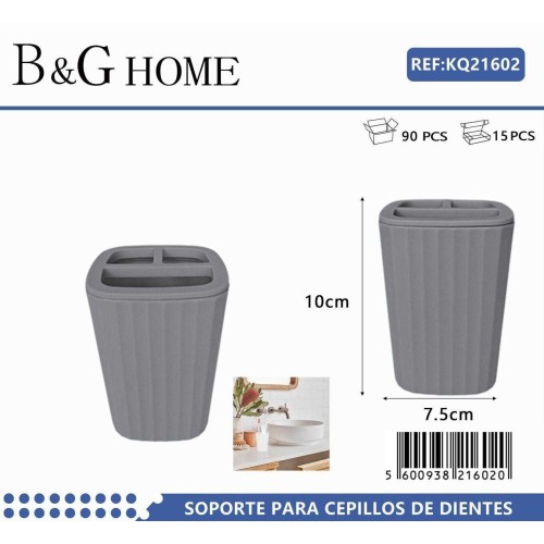 Θήκη οδοντόβουρτσας πλαστική - Grey - 21602 Θήκη οδοντόβουρτσας πλαστική - Grey - 21602