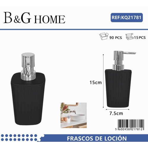 Θήκη κρεμοσάπουνου Dispenser πλαστική - Black - 21781 Θήκη κρεμοσάπουνου Dispenser πλαστική - Black - 21781