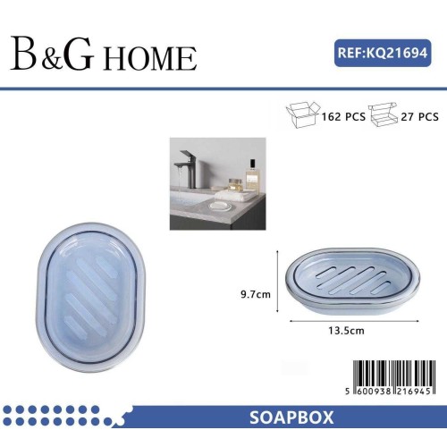 Σαπουνοθήκη μπάνιου πλαστική - Light Blue - 21694 Σαπουνοθήκη μπάνιου πλαστική - Light Blue - 21694