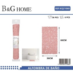 Αντιολισθητικό πατάκι μπάνιου - M0839 - 36x66cm - Pink - 21068