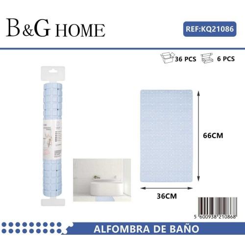 Αντιολισθητικό πατάκι μπάνιου - M0842 - 36x66cm - Light Blue - 21086 Αντιολισθητικό πατάκι μπάνιου - M0842 - 36x66cm - Light Blue - 21086
