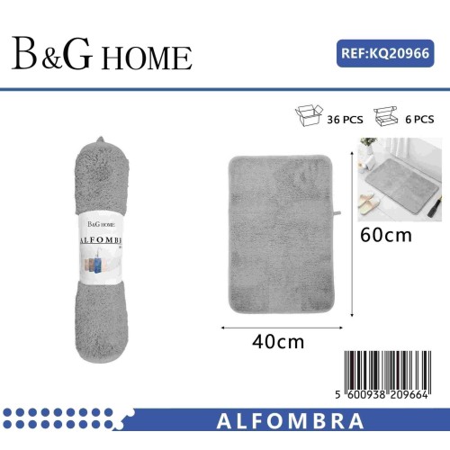 Πατάκι μπάνιου - M0831 - 40x60cm - Grey - 20966 Πατάκι μπάνιου - M0831 - 40x60cm - Grey - 20966