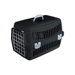 Κλουβί μεταφοράς κατοικιδίου πλαστικό - Felix - 48x32.5x32.5cm - 005111 - Black/Grey