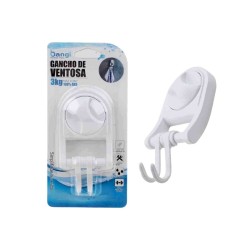 Κρεμάστρα μπάνιου διπλό άγκιστρο με βεντούζα - 03425