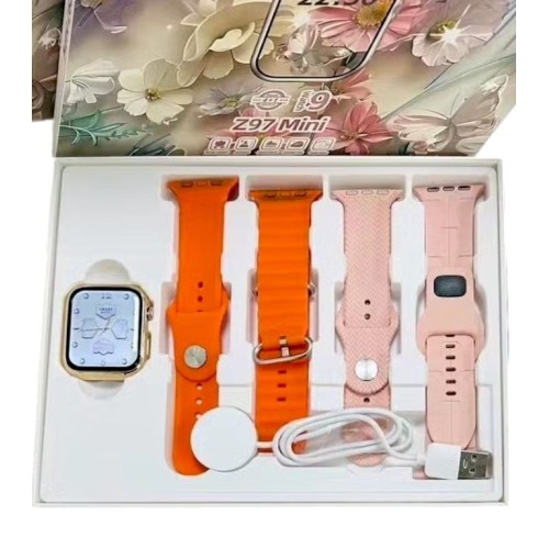 Σετ Smartwatch με 4 λουράκια - Z97 Mini - 064748 - Orange Σετ Smartwatch με 4 λουράκια - Z97 Mini - 064748 - Orange