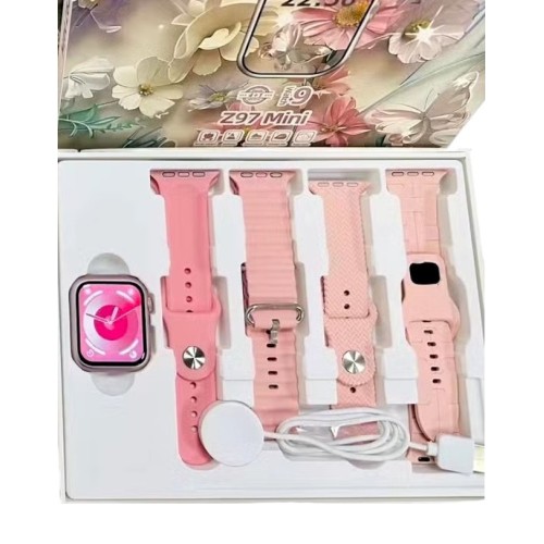 Σετ Smartwatch με 4 λουράκια - Z97 Mini - 064748 - Pink Σετ Smartwatch με 4 λουράκια - Z97 Mini - 064748 - Pink