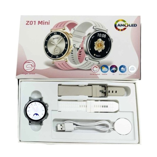 Σετ Smartwatch με 2 λουράκια - Z01 Mini - 064953 - White Σετ Smartwatch με 2 λουράκια - Z01 Mini - 064953 - White
