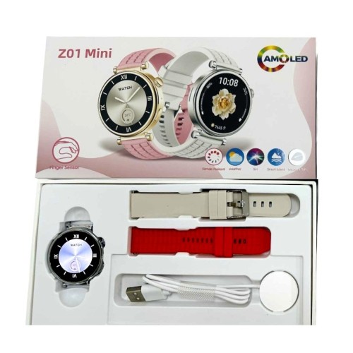 Σετ Smartwatch με 2 λουράκια - Z01 Mini - 064953 - Red Σετ Smartwatch με 2 λουράκια - Z01 Mini - 064953 - Red