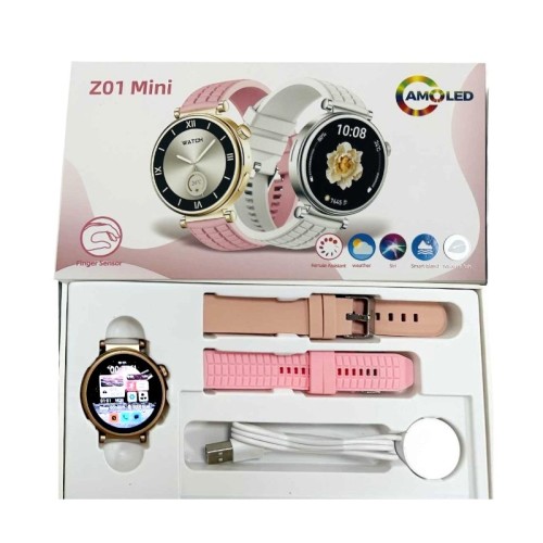 Σετ Smartwatch με 2 λουράκια - Z01 Mini - 064953 - Pink Σετ Smartwatch με 2 λουράκια - Z01 Mini - 064953 - Pink