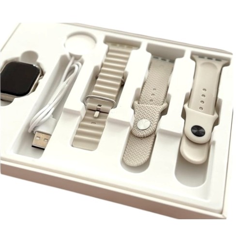 Σετ Smartwatch με 3 λουράκια - Z99 Mini - 064984 - White Σετ Smartwatch με 3 λουράκια - Z99 Mini - 064984 - White