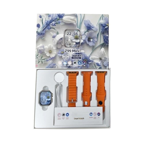 Σετ Smartwatch με 3 λουράκια - Z99 Mini - 064984 - Orange Σετ Smartwatch με 3 λουράκια - Z99 Mini - 064984 - Orange