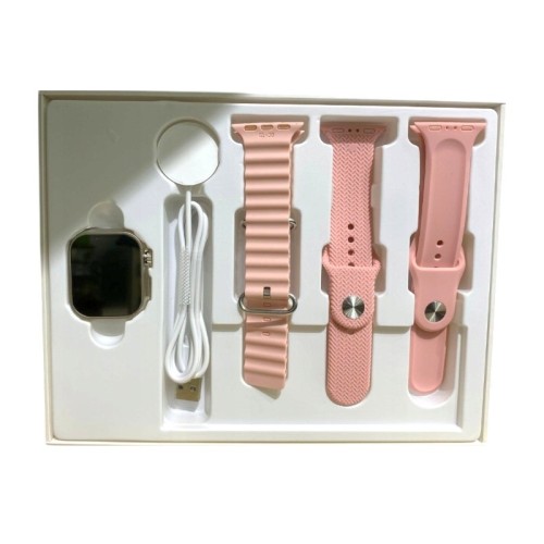 Σετ Smartwatch με 3 λουράκια - Z02 Mini - 064991 - Pink Σετ Smartwatch με 3 λουράκια - Z02 Mini - 064991 - Pink