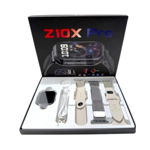Σετ Smartwatch με 3 λουράκια - Z10X Pro - 065165 - Grey Σετ Smartwatch με 3 λουράκια - Z10X Pro - 065165 - Grey