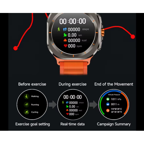 Σετ Smartwatch με 2 λουράκια - Z7 Ultra - 065219 - Blue Σετ Smartwatch με 2 λουράκια - Z7 Ultra - 065219 - Blue