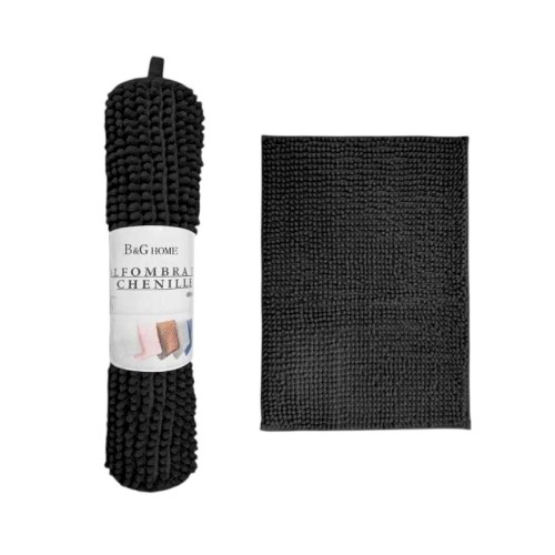 Πατάκι μπάνιου - 6C - 40x60cm - Black - 20857 Πατάκι μπάνιου - 6C - 40x60cm - Black - 20857