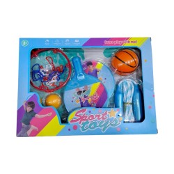 Παιδικό σετ άθλησης - Ping Pong - Μπάσκετ - Σχοινάκι - 215581 - Blue