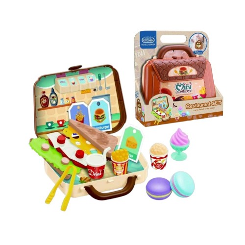 Σετ βαλιτσάκι Fast Food DIY - 5008A - 215730 Σετ βαλιτσάκι Fast Food DIY - 5008A - 215730