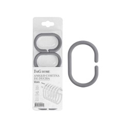 Κρίκοι κουρτίνας μπάνιου - Grey - 21623
