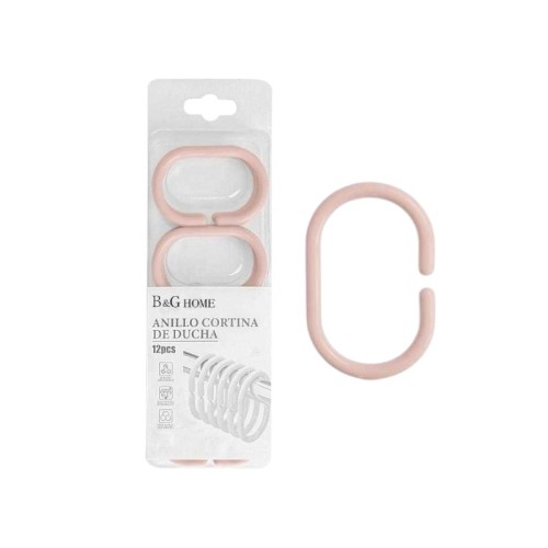 Κρίκοι κουρτίνας μπάνιου - Light Pink - 21659 Κρίκοι κουρτίνας μπάνιου - Light Pink - 21659
