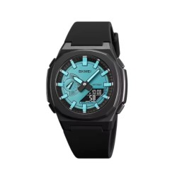 Ψηφιακό/αναλογικό ρολόι χειρός – Skmei - 2091 - Light Blue/Black screen
