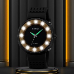 Αναλογικό ρολόι χειρός LED - Skmei - 2132 - Black Αναλογικό ρολόι χειρός LED - Skmei - 2132 - Black