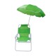 Παιδική πτυσσόμενη καρέκλα camping με ομπρέλα - 1047 - 241712 - Green
