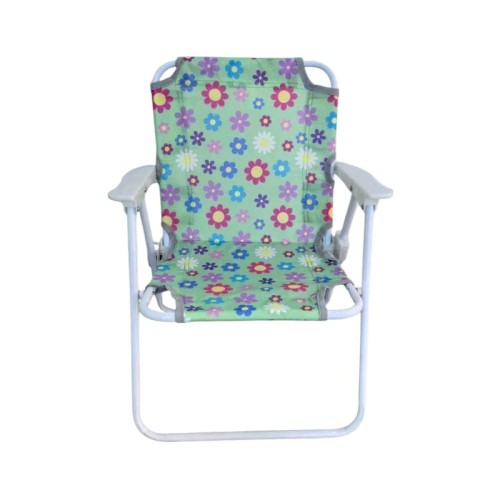 Παιδική πτυσσόμενη καρέκλα camping - 2012 - 241729 - Green/Flowers Παιδική πτυσσόμενη καρέκλα camping - 2012 - 241729 - Green/Flowers