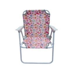 Παιδική πτυσσόμενη καρέκλα camping - 2012 - 241729 - Pink/Flowers