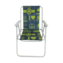 Πτυσσόμενη καρέκλα camping - 1215-3 - 241736 - Blue/Green