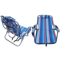 Πτυσσόμενη καρέκλα camping - 1613LV - 241750 - Blue/Red