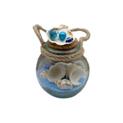 Διακοσμητικό Souvenir - Μπουκαλάκι με κοχύλια - 6pcs - 251698